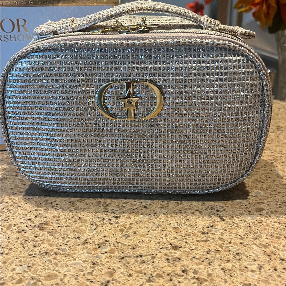 Dior Gold Cosmetic Bag